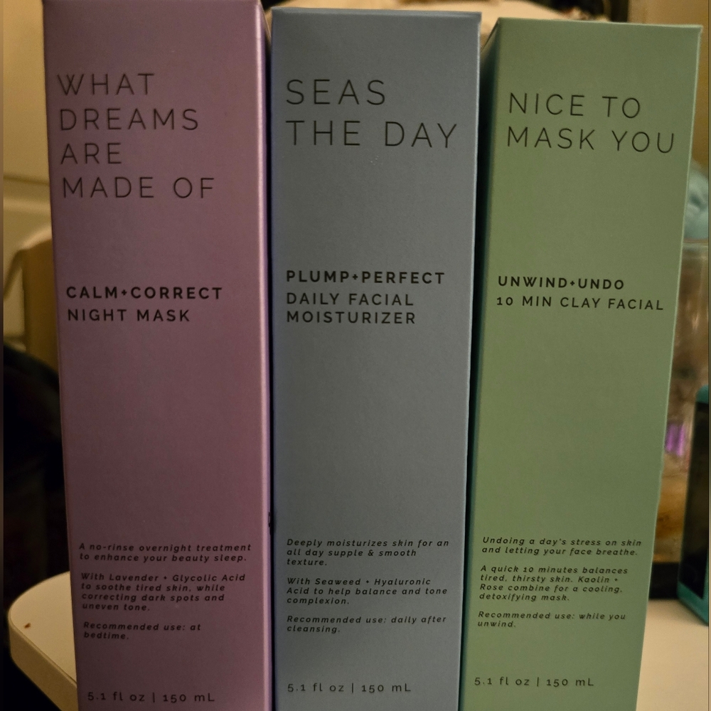 Bundle Set-What Dreams Are Made Of-Seas The Day-Nice To Mask You Facial Products